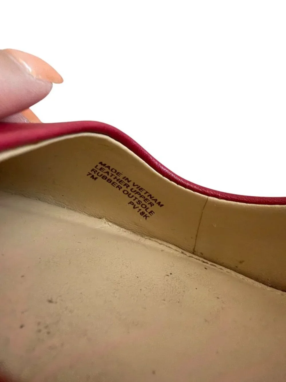 MICHAEL KORS Red Leather Heels Size 7.5 Womens